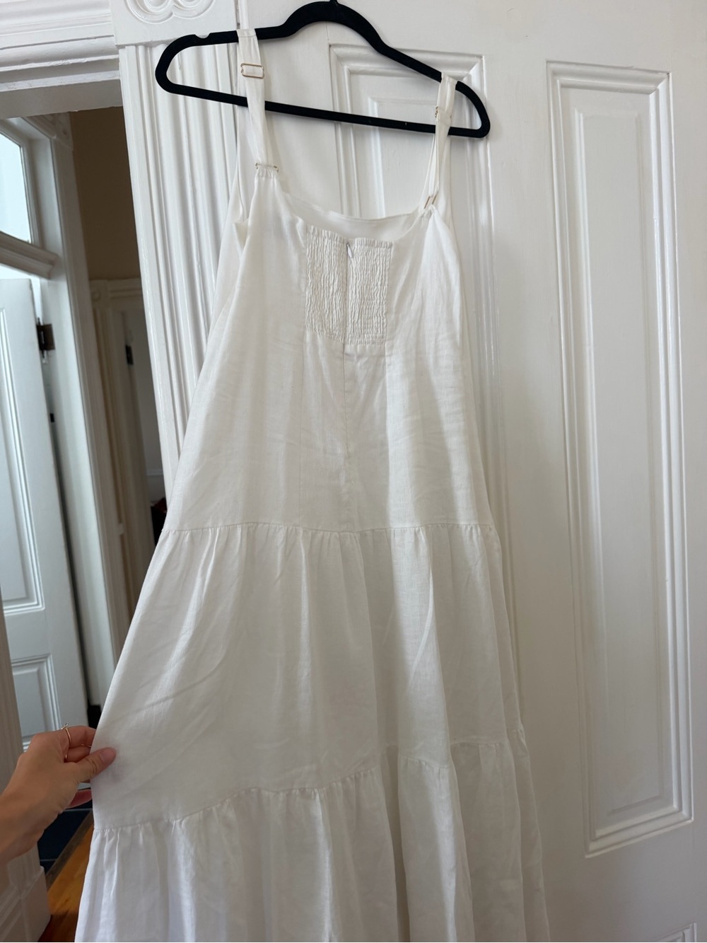DISSH White Tiered Maxi Dress Drop Waist - Picture 3 of 4